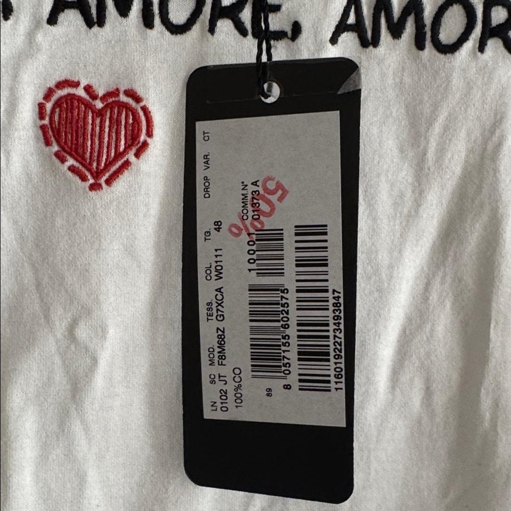 Dolce & Gabbana White Amore Tee - Picture 4 of 5